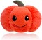 Greentek; Smile Pumpkin Plush Stuffed Animal 6 Inch – Cute Soft Furry Orange Pumpkin Toy, Cuddly Autumn Halloween Plush Hugger for Kids, Girls, Boys, Home Room Decor & Holiday Gift; Category:Pumpkin Decor; Image:2
